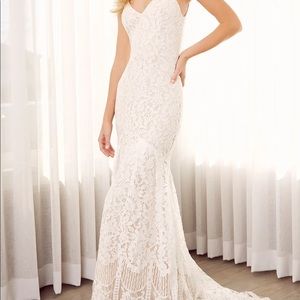 Lulu’s Flynn White Lace Maxi Dress NWT